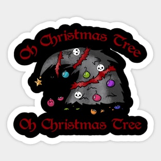 Oh Christmas Tree - Goth, Skull Sticker